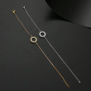 Pulseira Dourada com Pingente Sol Vazado