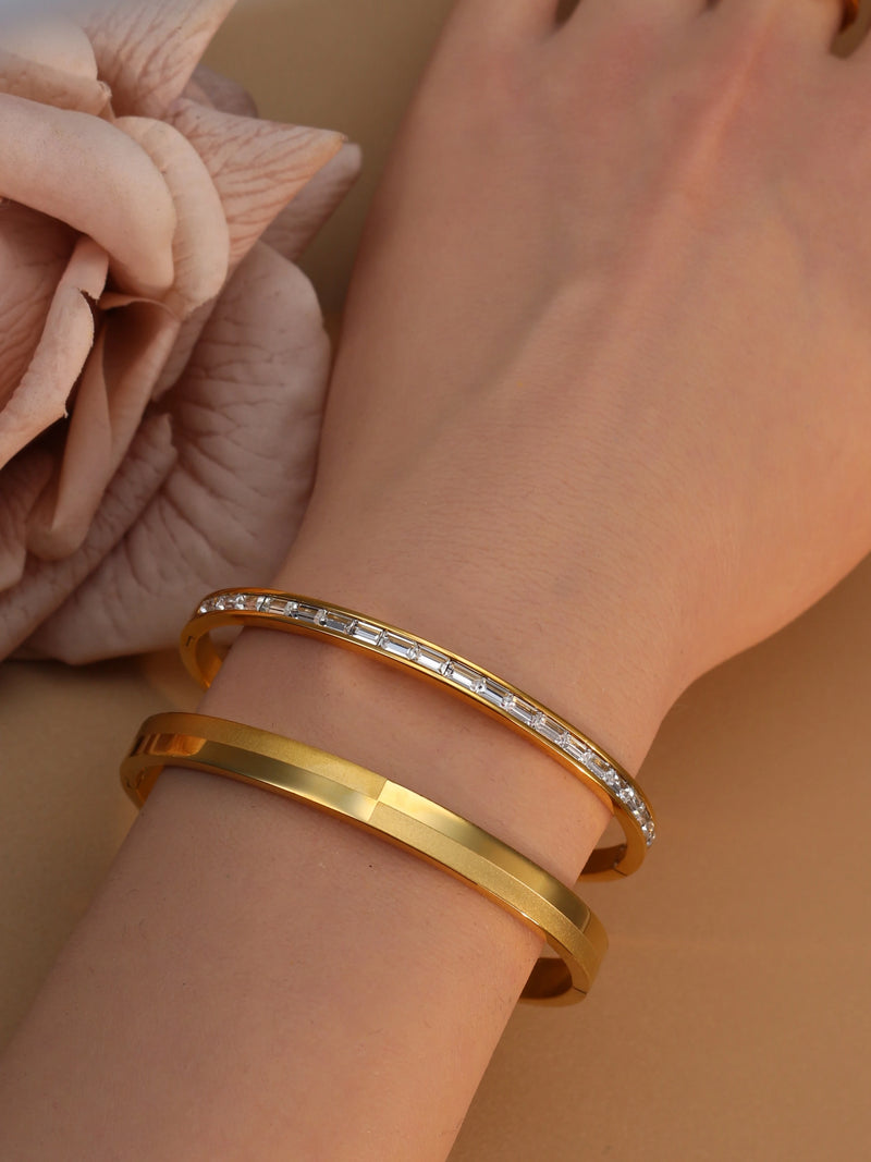 Bracelete Elegante Design Geométrico Moderno