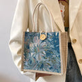 Bolsa de Linho e Jacquard - Estilo Casual Chic