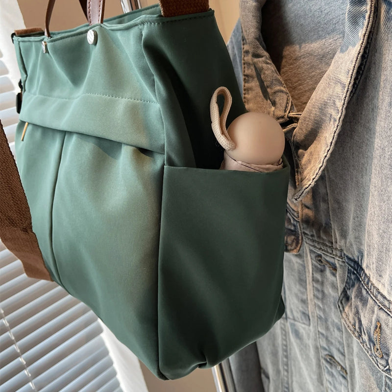 Bolsa Tote de Nylon Grande Capacidade - Versátil e Durável