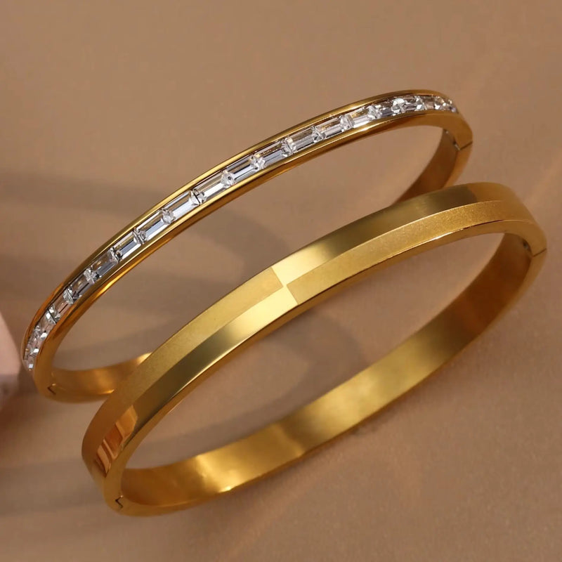 Bracelete Elegante Design Geométrico Moderno