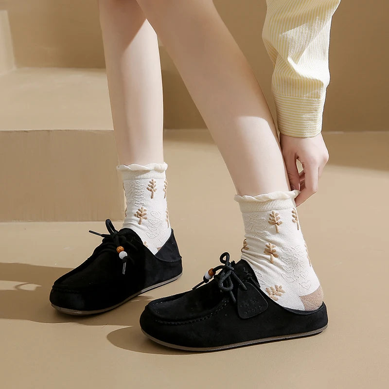 Mocassim Vintage de Camurça Estilo Britânico