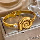 Pulseira Bracelete Espiral Elegante