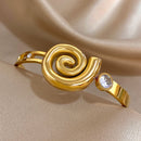 Pulseira Bracelete Espiral Elegante