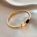 Pulseira Clássica Romana Banhado a Ouro