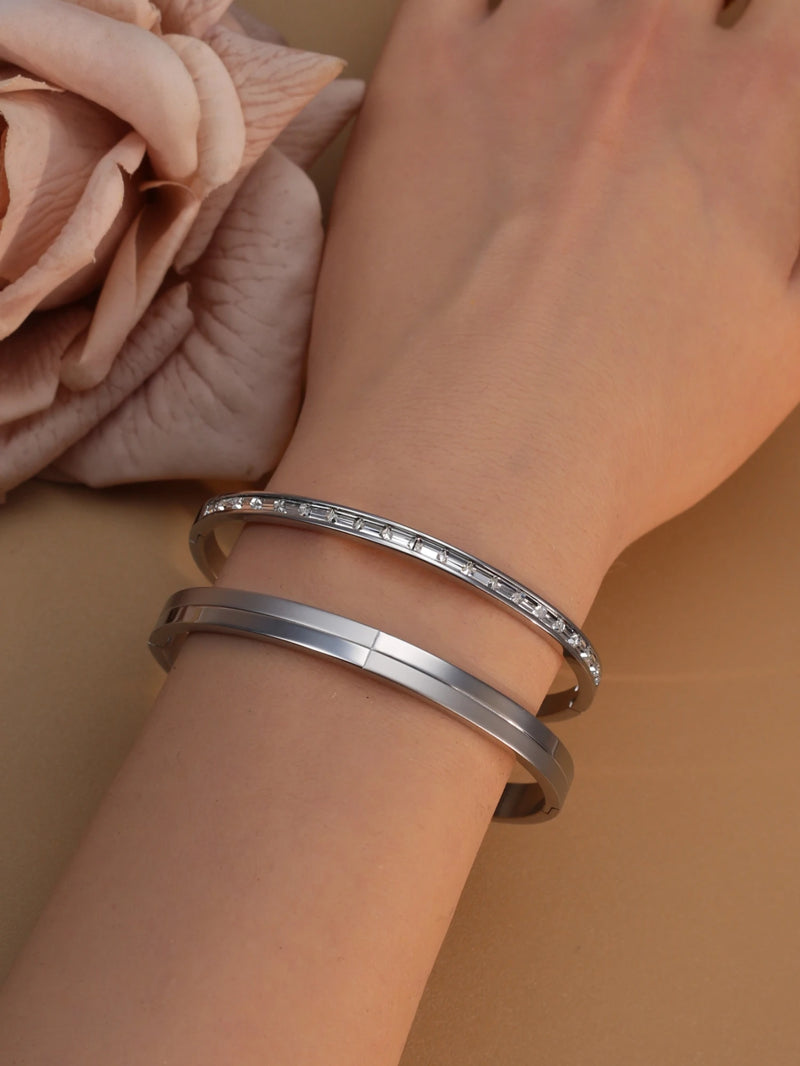 Bracelete Elegante Design Geométrico Moderno