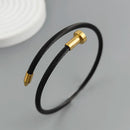 Pulseira Abraço Duplo Banhada a Ouro 18K