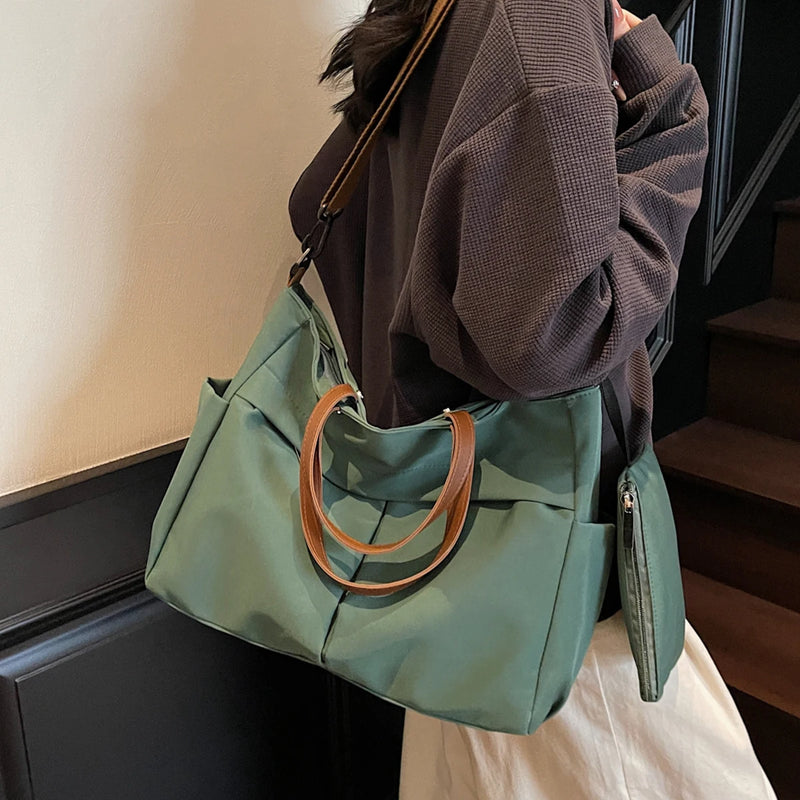 Bolsa Tote de Nylon Grande Capacidade - Versátil e Durável