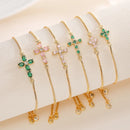 Pulseira Delicada Dourada com Zircônias