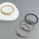 Pulseira Abraço Duplo Banhada a Ouro 18K