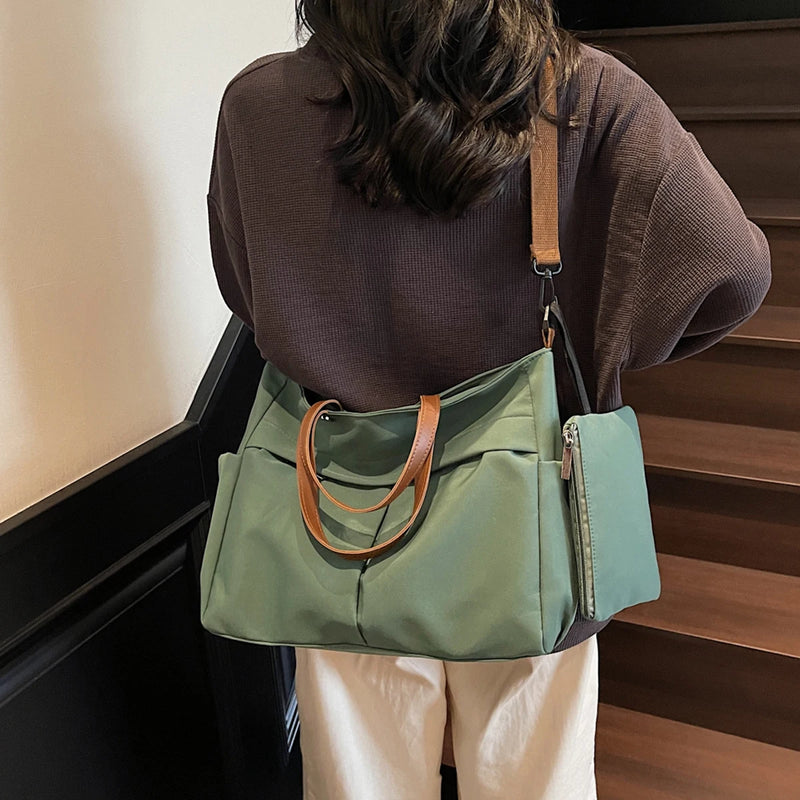 Bolsa Tote de Nylon Grande Capacidade - Versátil e Durável