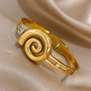 Pulseira Bracelete Espiral Elegante